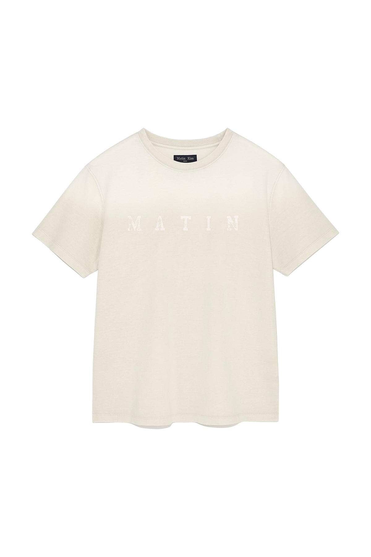 Matin Kim - Dying Point Logo Top (Ivory) product image 1 | TRAB K-Fashion Australia