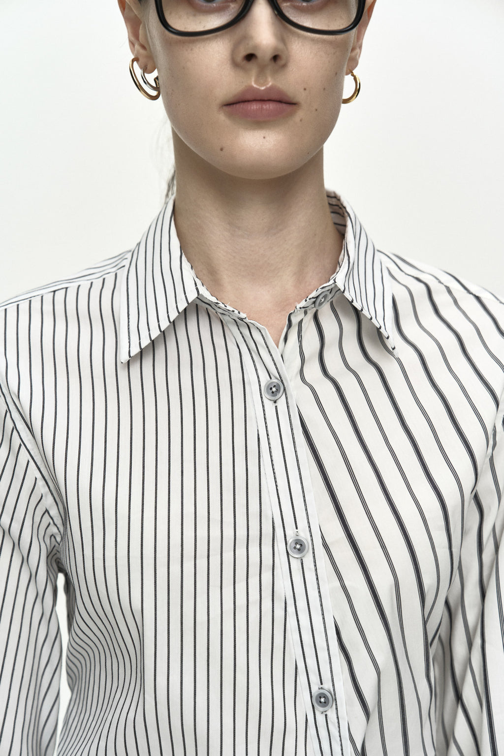 Andersson Bell - Noa Striped Twist-Tuck Shirt (Off-White) product image 5 | TRAB K-Fashion Australia