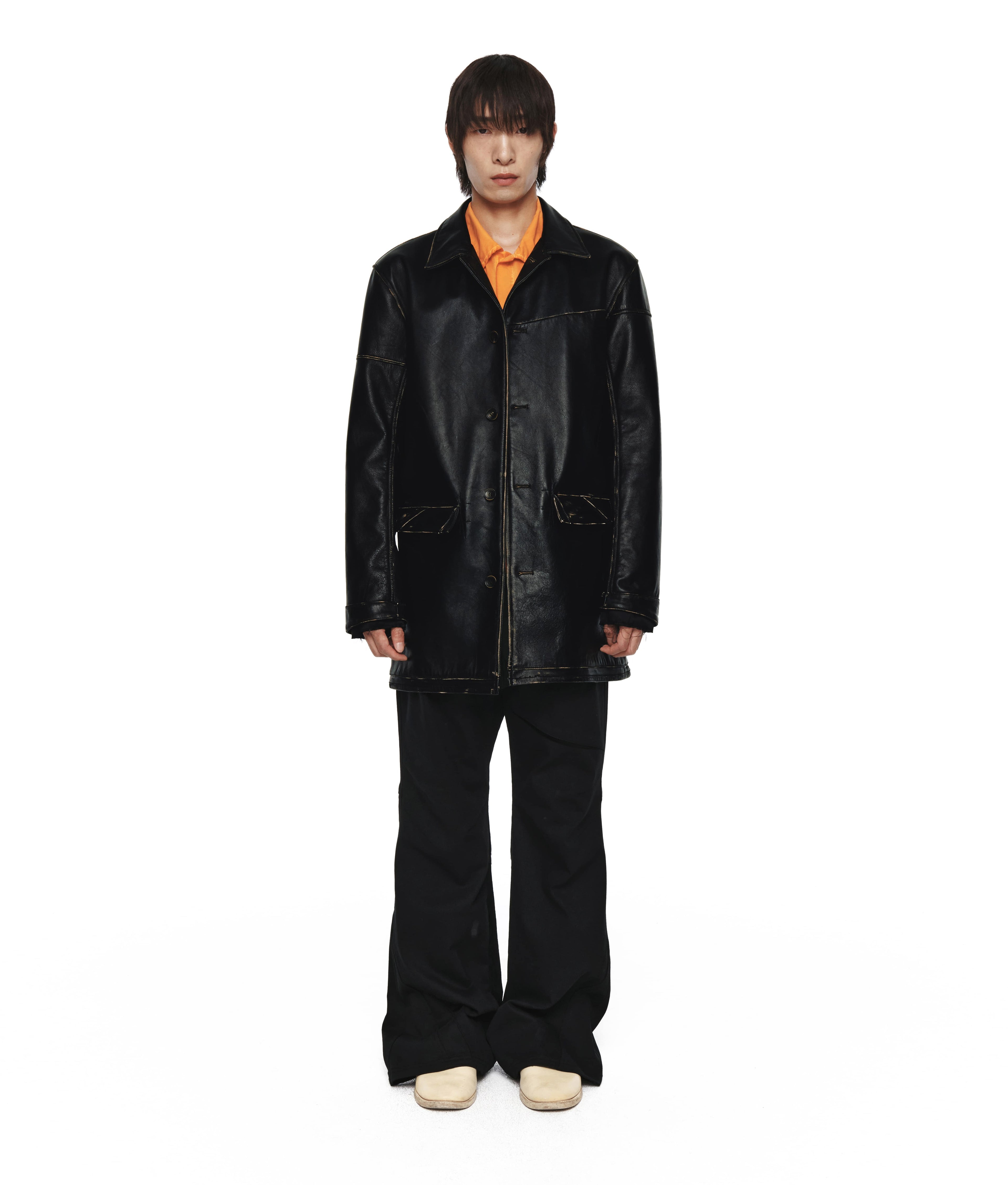 XLIM - Ep.8 01 Leather Jacket (Black) product image 1 | TRAB K-Fashion Australia