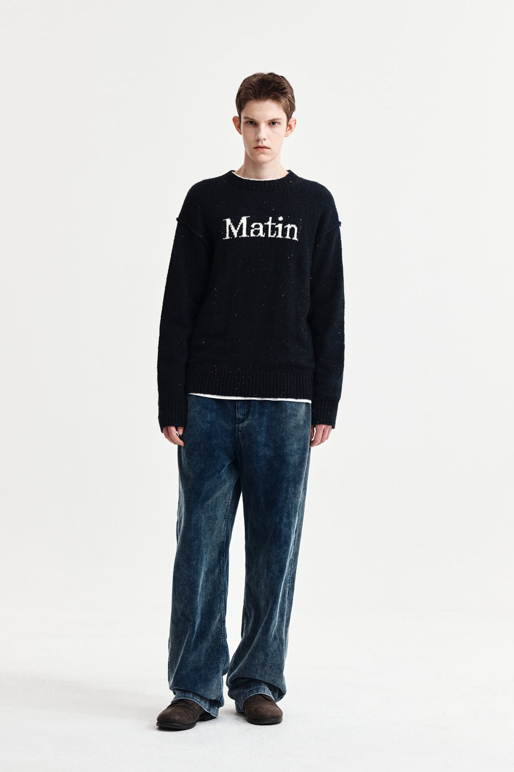 Matin Kim - Wased Corduroy Pants (Blue) product image 9 | TRAB K-Fashion Australia