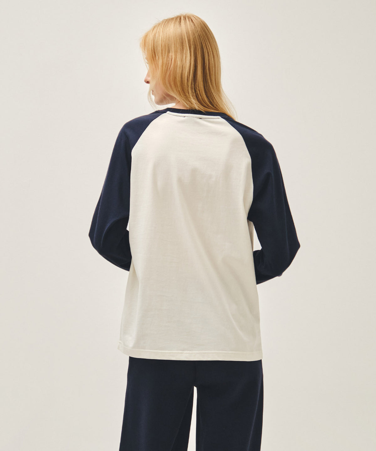 Marithe & Francois Girbaud - Sleeve Contrast Long Sleeve Tee (Navy) product image 3 | TRAB K-Fashion Australia