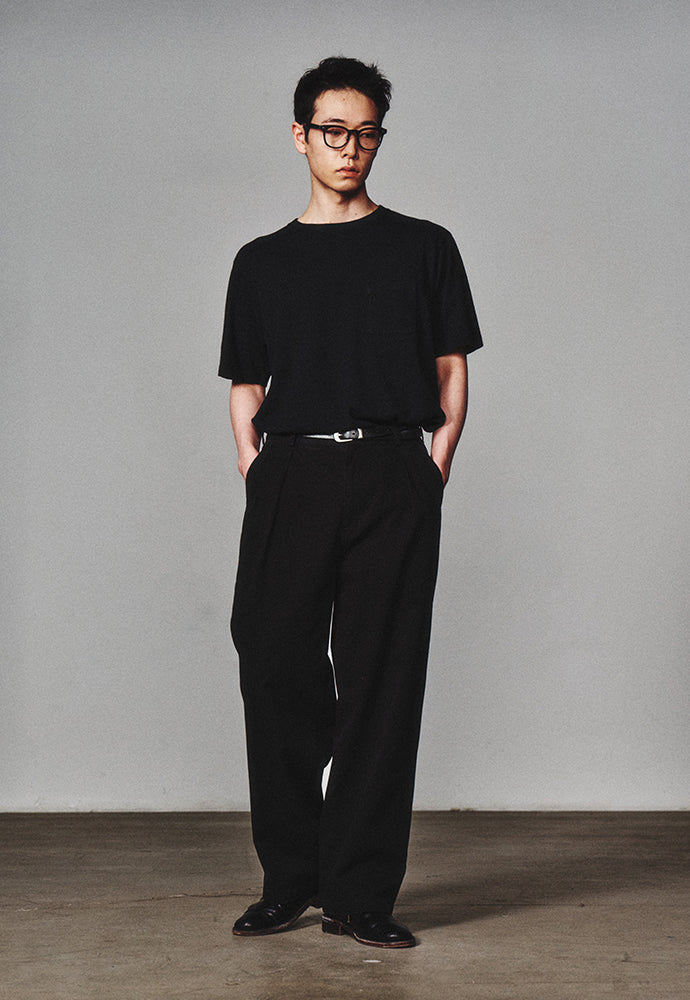 Art if acts - Garment Dyed Slub Pocket T-Shirt (Black) product image 4 | TRAB K-Fashion Australia