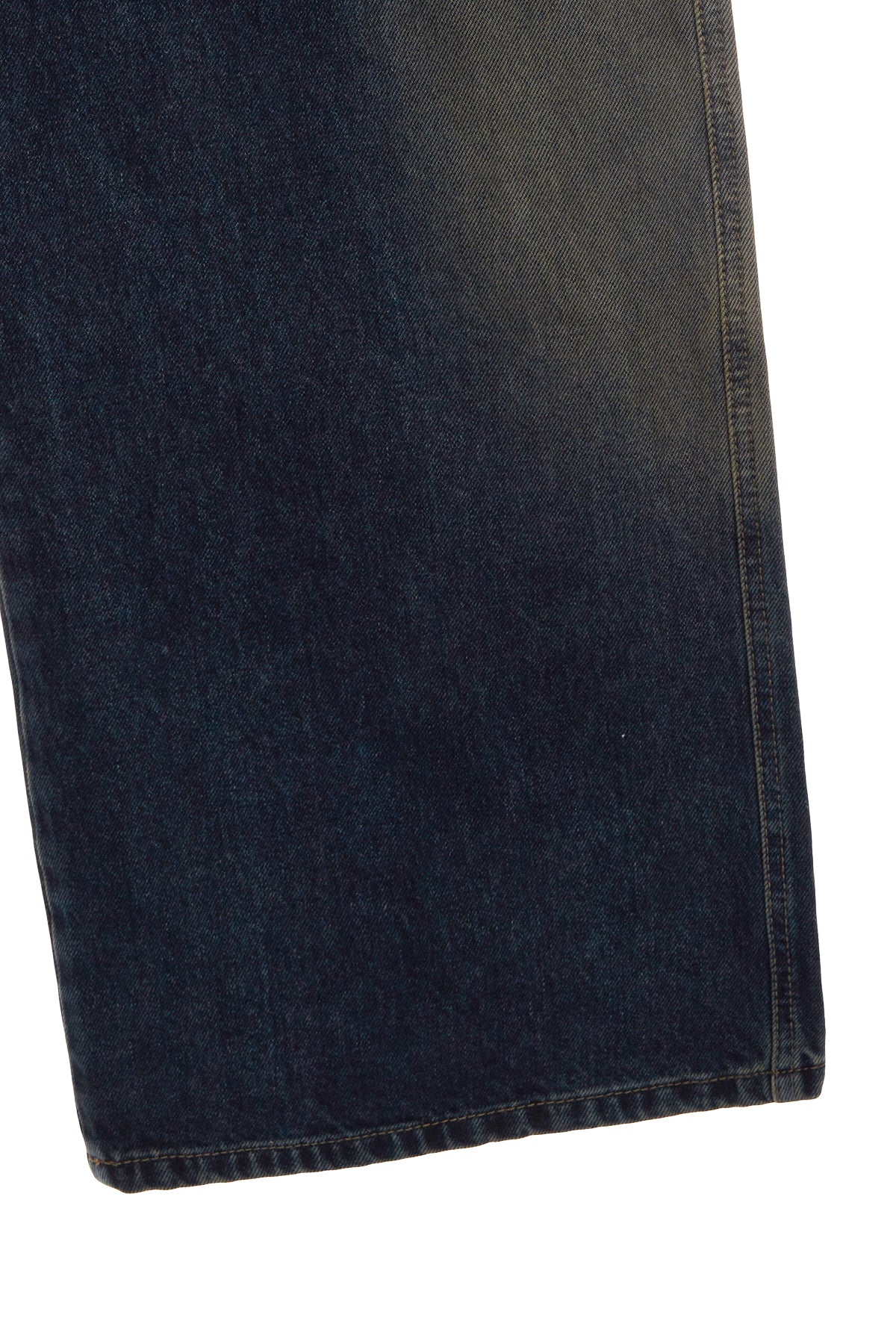 Matin Kim - Side Brush Washed Denim Pants (Navy) product image 4 | TRAB K-Fashion Australia