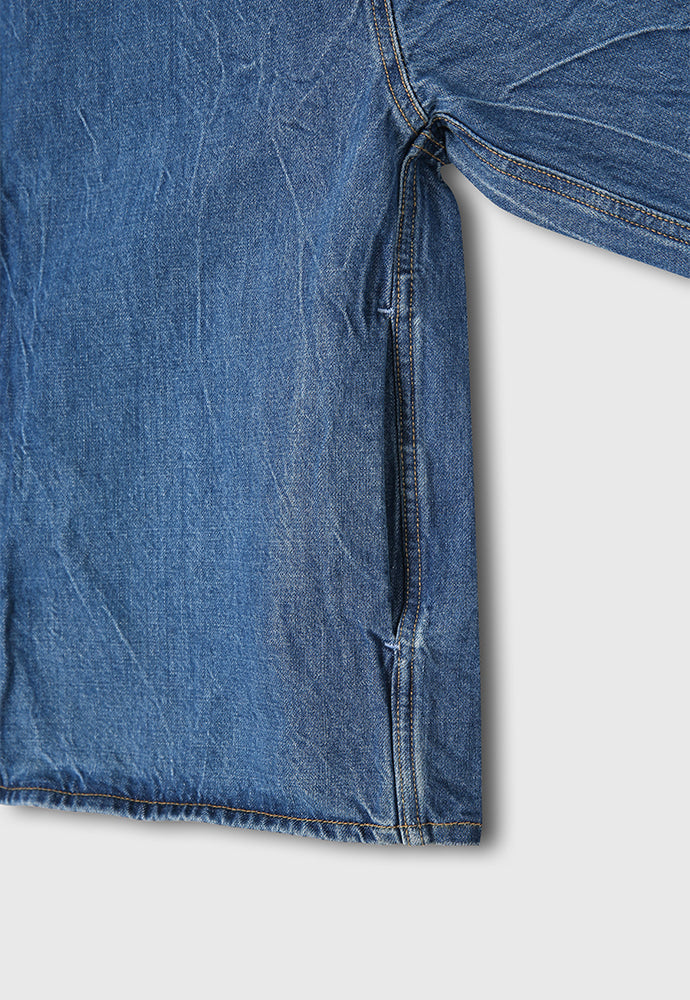 Tonywack - Covered Front Denim Blouson (Lightning Washed Blue) product image 13 | TRAB K-Fashion Australia