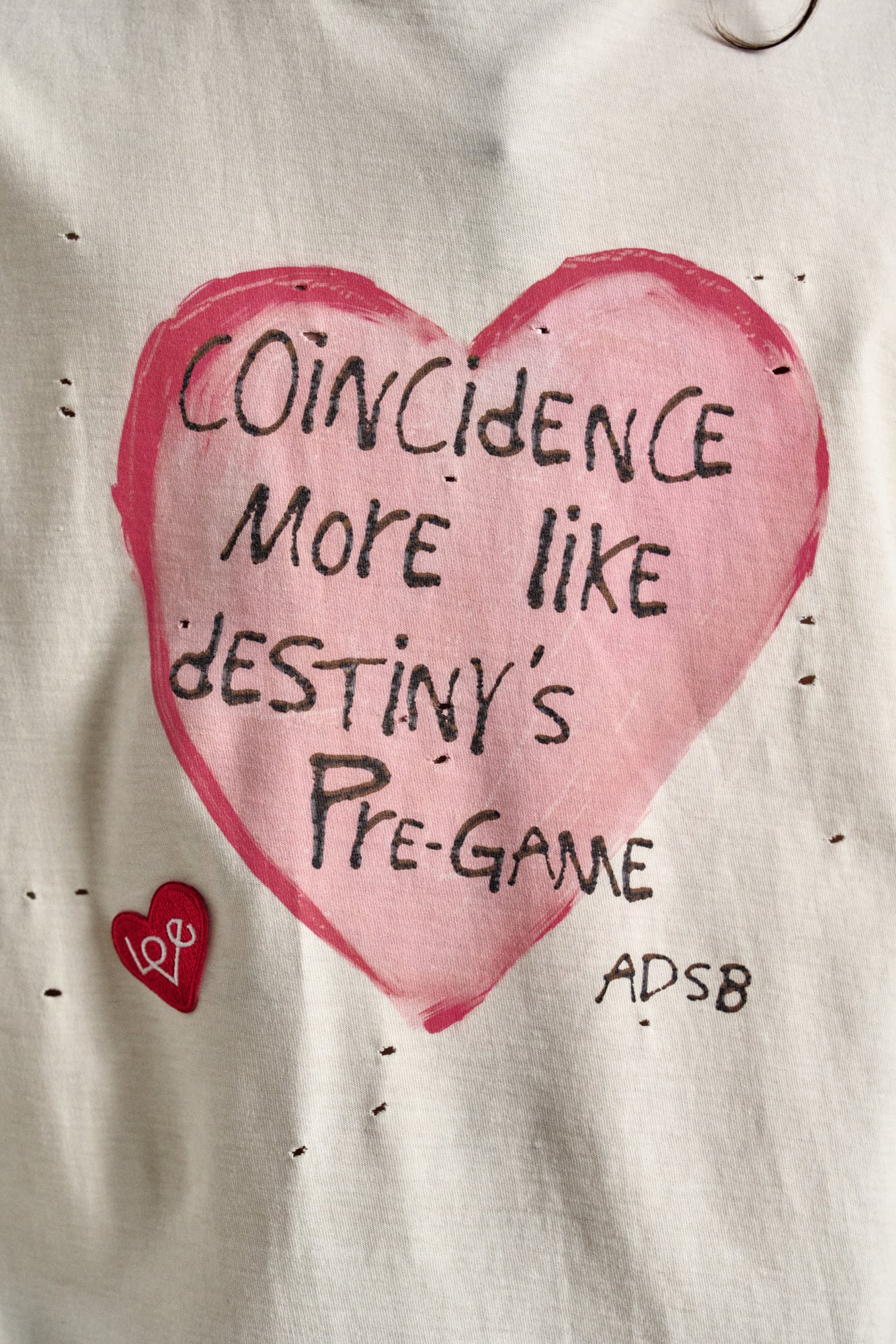 Andersson Bell - Unisex Heart Message T-Shirt (Ecru) product image 5 | TRAB K-Fashion Australia