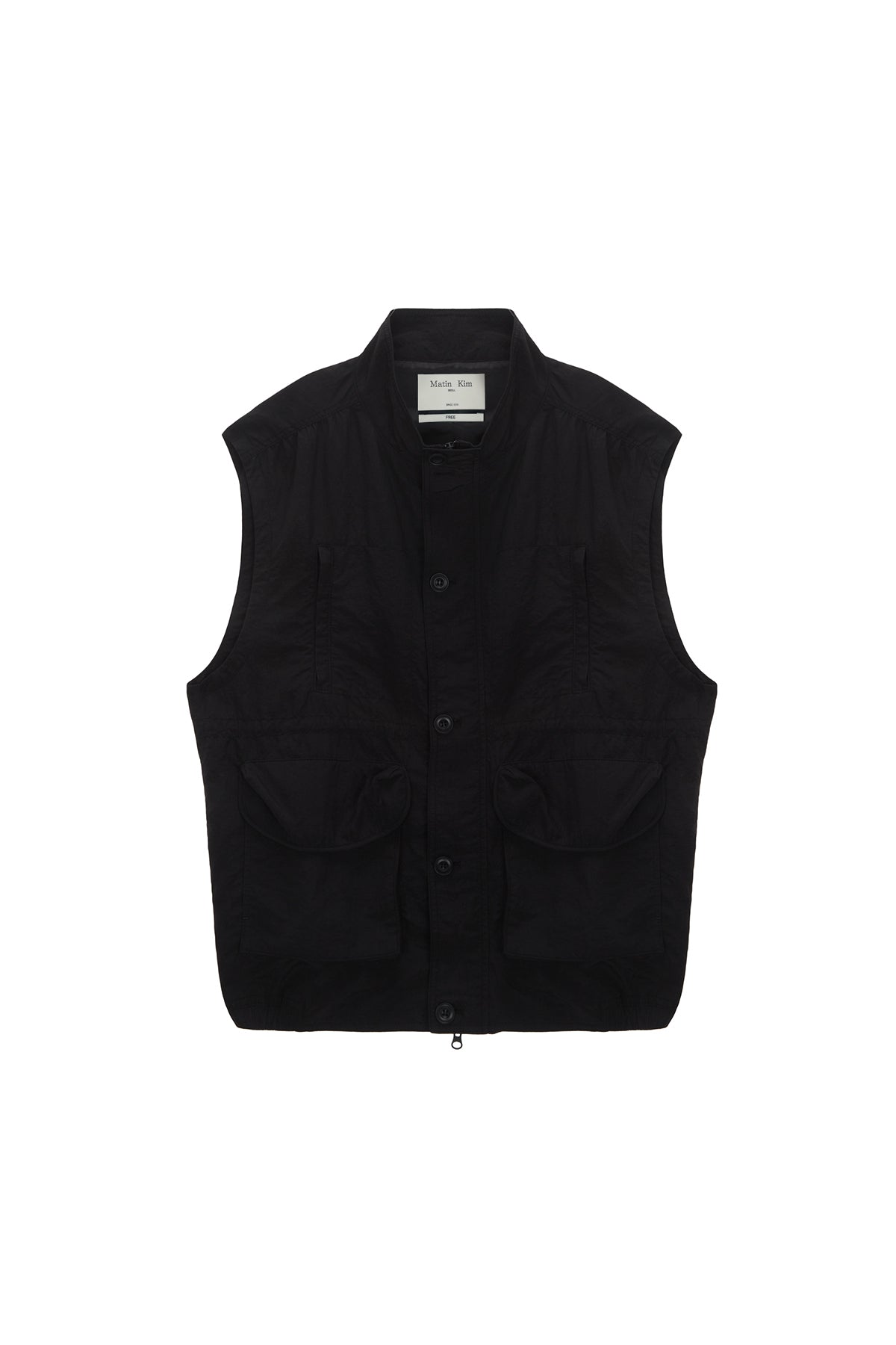 Matin Kim - Nylon Fishing Vest (Black) product image 1 | TRAB K-Fashion Australia
