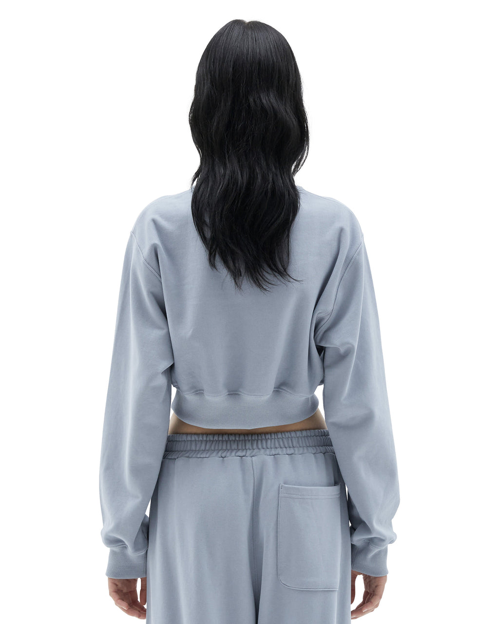 Brownyard - Crop Sweat Shirt (Blue Grey) product image 2 | TRAB K-Fashion Australia