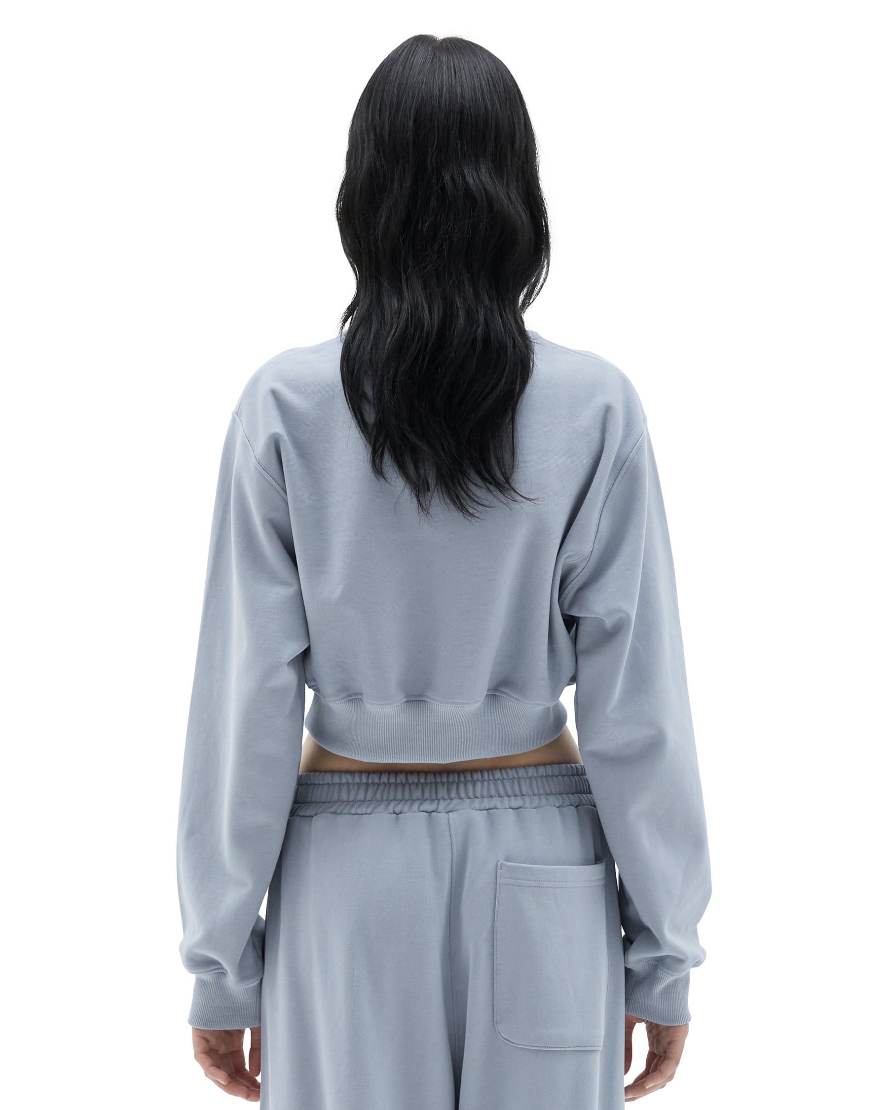 Brownyard - Crop Sweat Shirt (Blue Grey) product image 2 | TRAB K-Fashion Australia