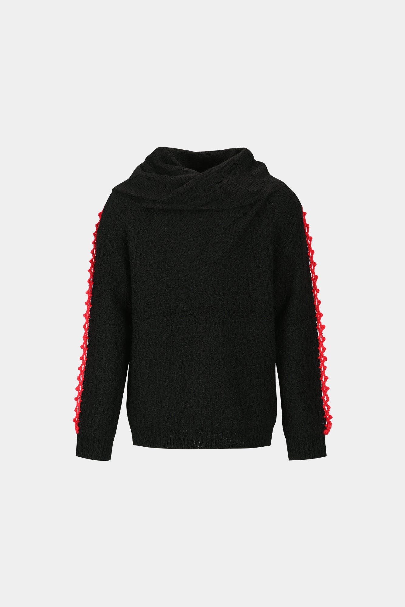 Andersson Bell - Arelin Shawl Layered Sweater (Black) product image 5 | TRAB K-Fashion Australia