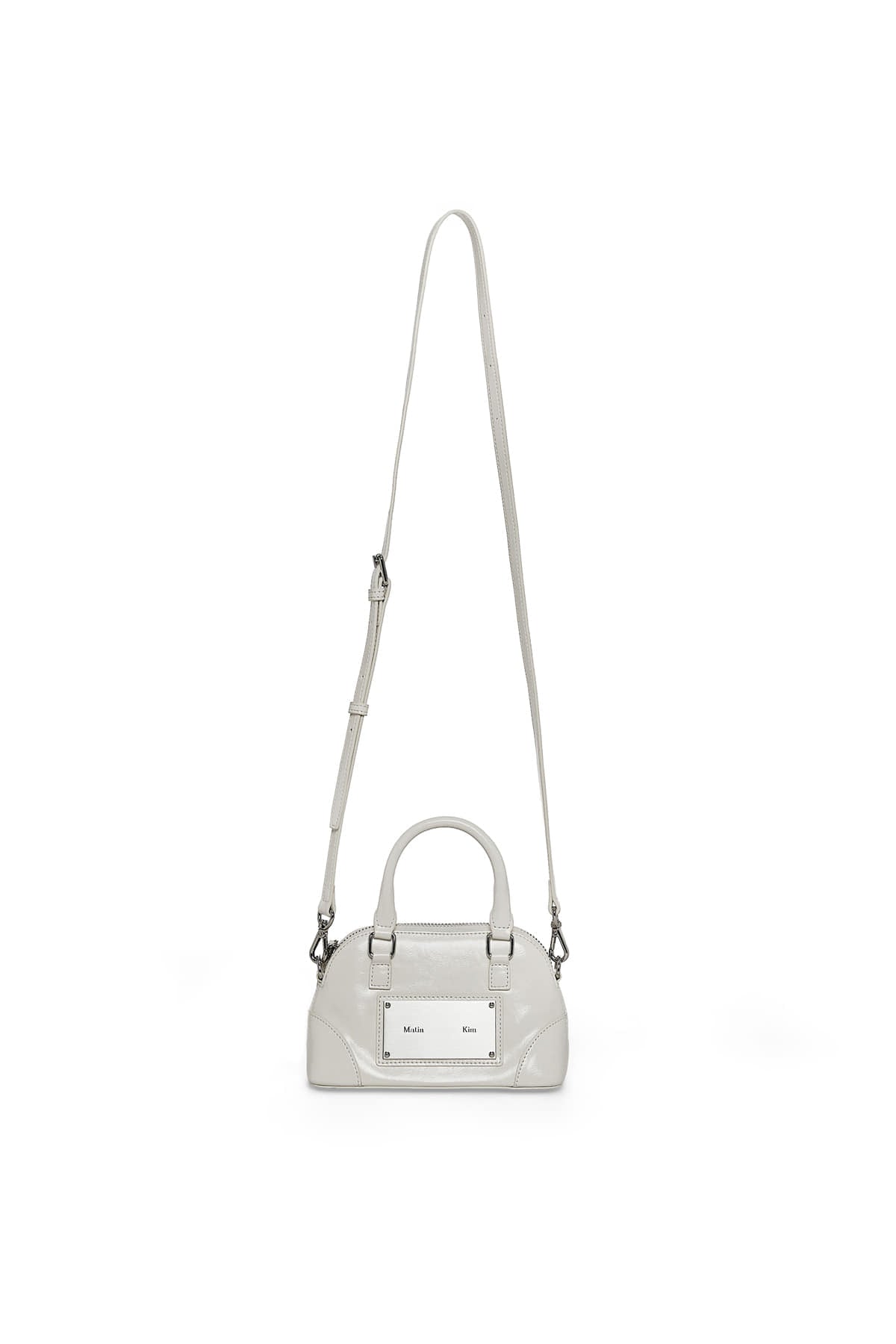 Matin Kim - Curve Zip Mini Bag (Light Grey) product image 4 | TRAB K-Fashion Australia