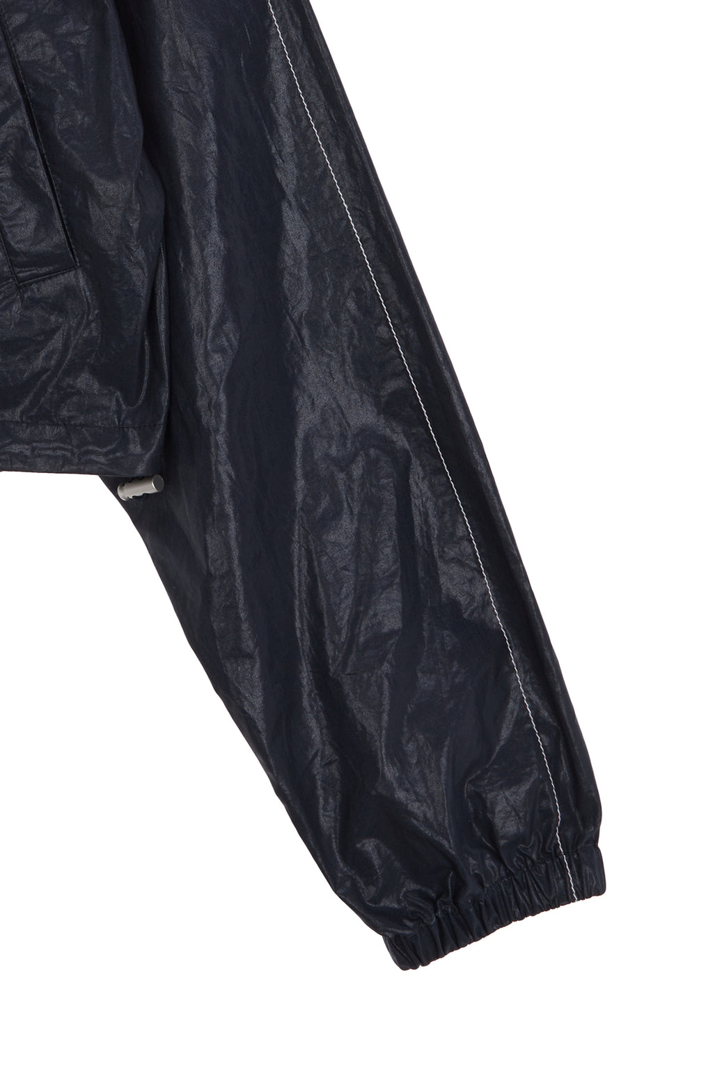 Matin Kim - Matin Crop Hoody Coating Jumper (Navy) product image 4 | TRAB K-Fashion Australia