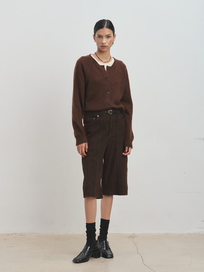 Tonywack - Mohair Raglan Cardigan (Brown) product image 1 | TRAB K-Fashion Australia