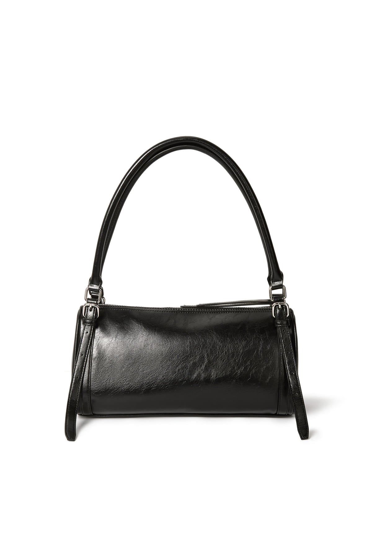 Matin Kim - Buckle Strap Shoulder Bag (Black) product image 2 | TRAB K-Fashion Australia
