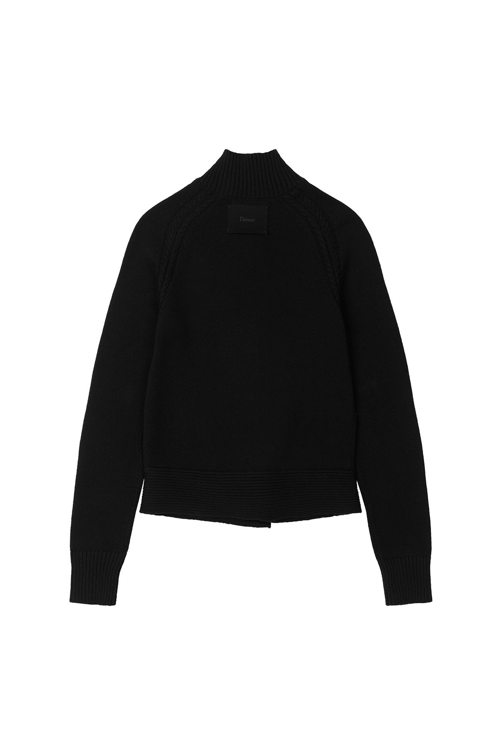 Deinet - High-Neck Stud Knit Outer (Black) product image 13 | TRAB K-Fashion Australia
