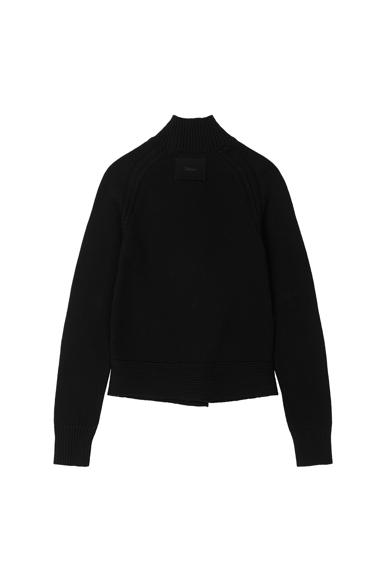 Deinet - High-Neck Stud Knit Outer (Black) product image 13 | TRAB K-Fashion Australia