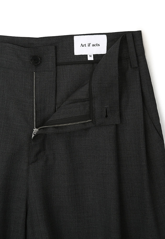 Art if acts - Wool Two Tuck Parachute Pants (Grey) product image 10 | TRAB K-Fashion Australia