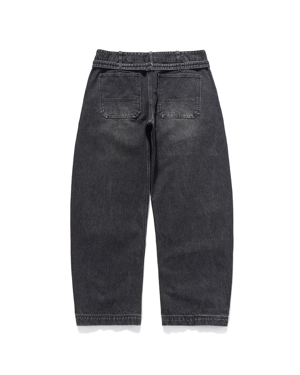 Eastlogue - Cinch Back Curved Pants (Black Denim) product image 6 | TRAB K-Fashion Australia