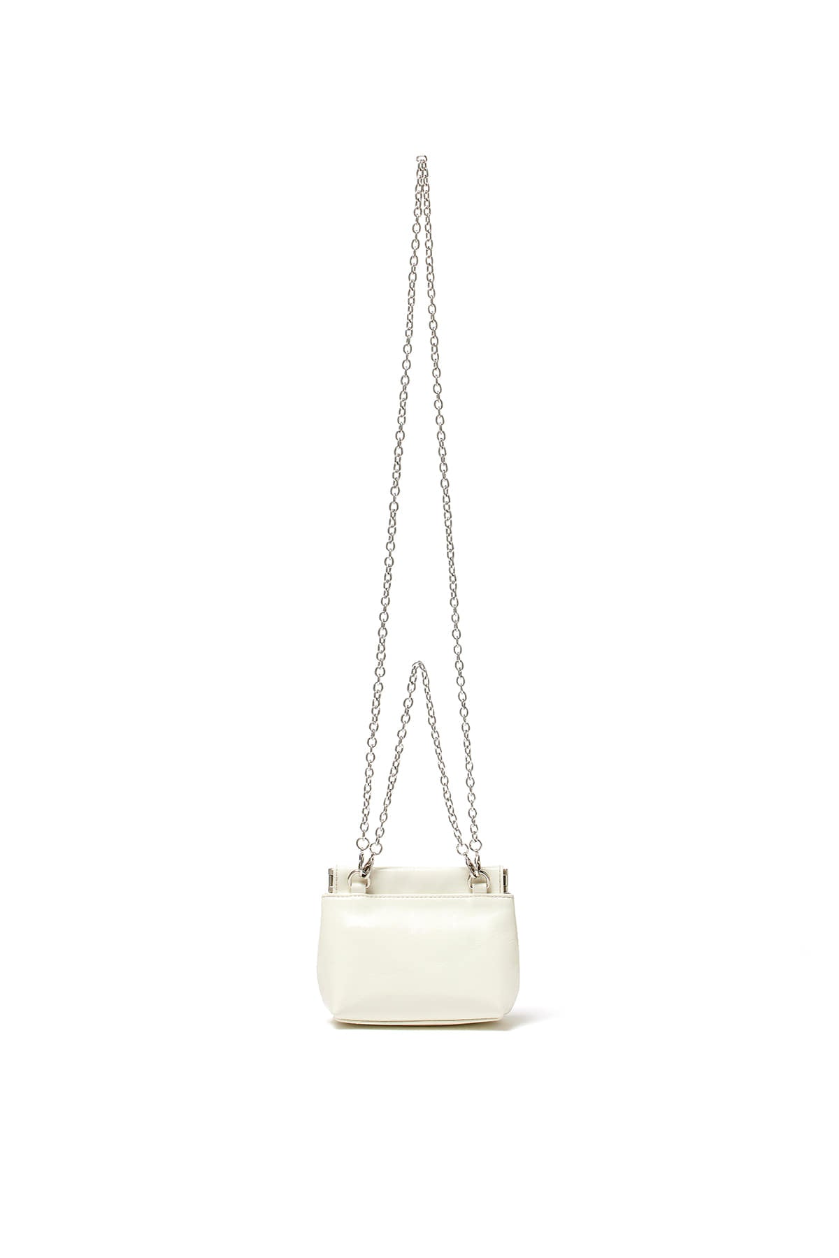 Matin Kim - Glossy Leather Mini Wallet Bag (Ivory) product image 2 | TRAB K-Fashion Australia