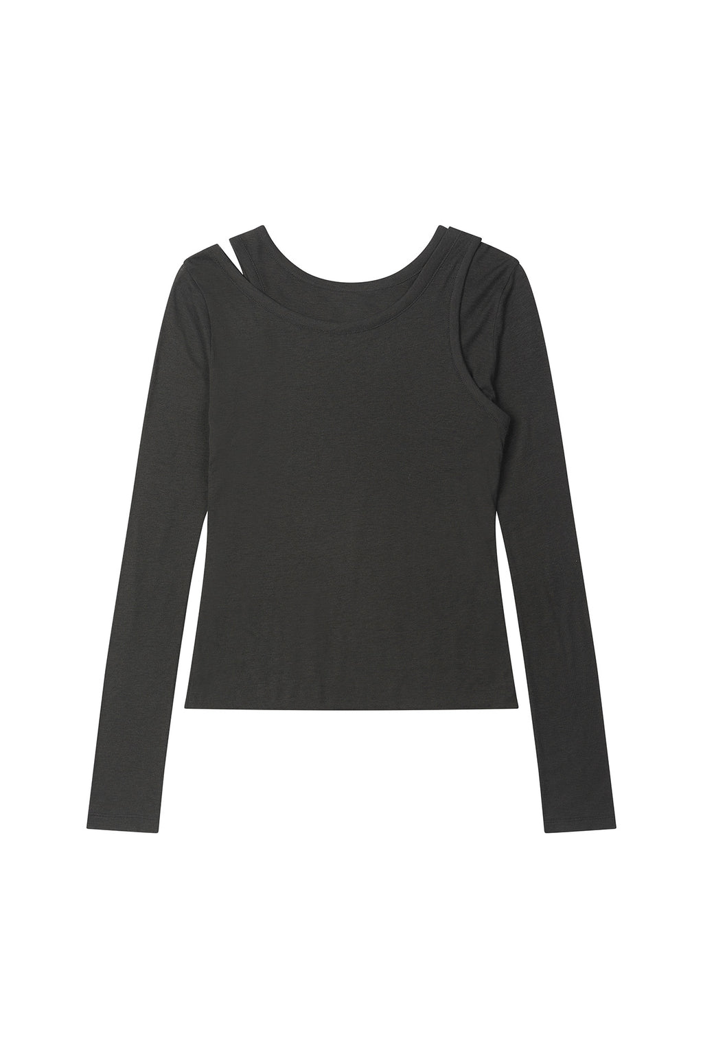 Deinet - Layered Long Sleeve (Charcoal) product image 9 | TRAB K-Fashion Australia