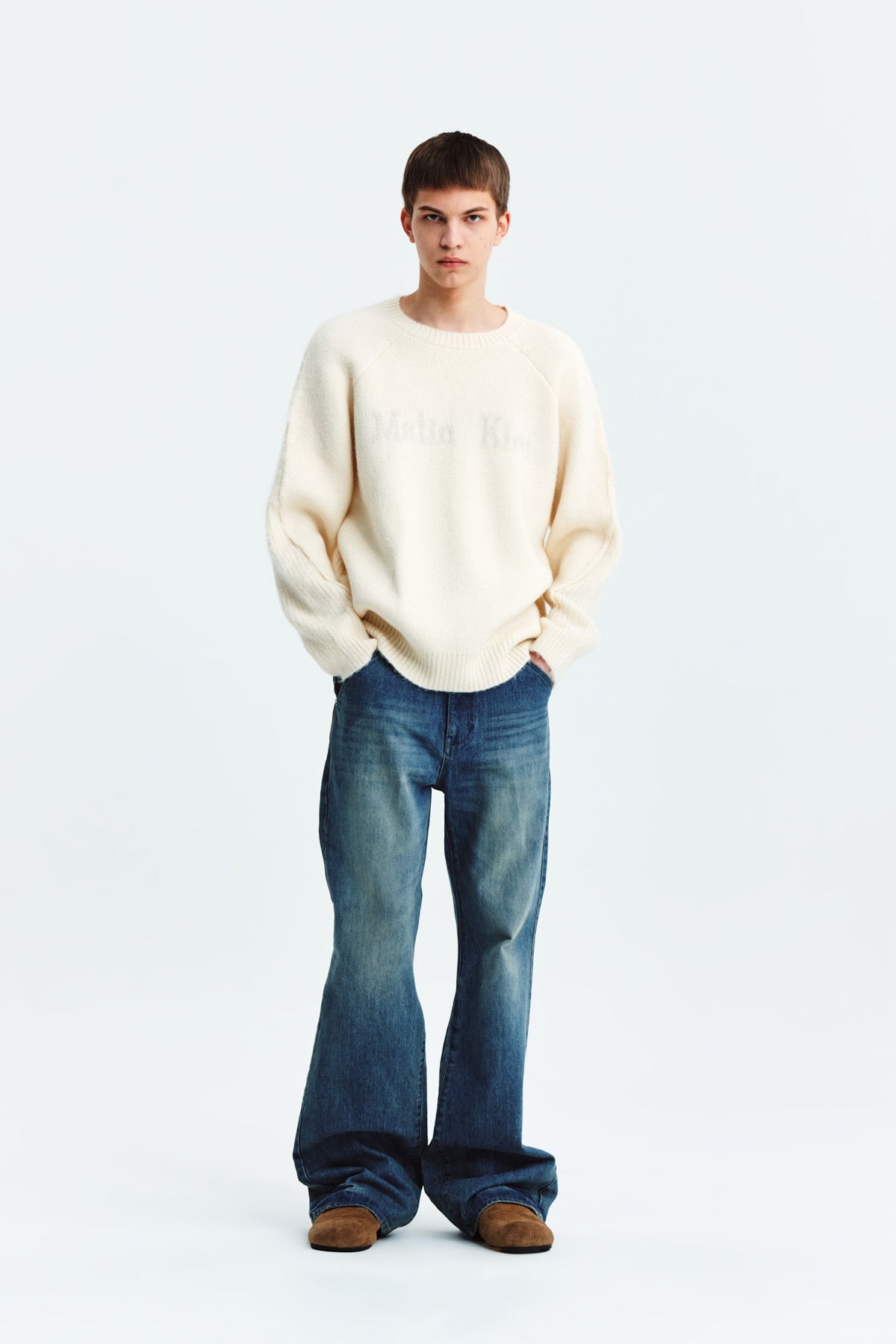 Matin Kim - Lowrise Boots Cut Denim Pants (Light Blue) product image 8 | TRAB K-Fashion Australia