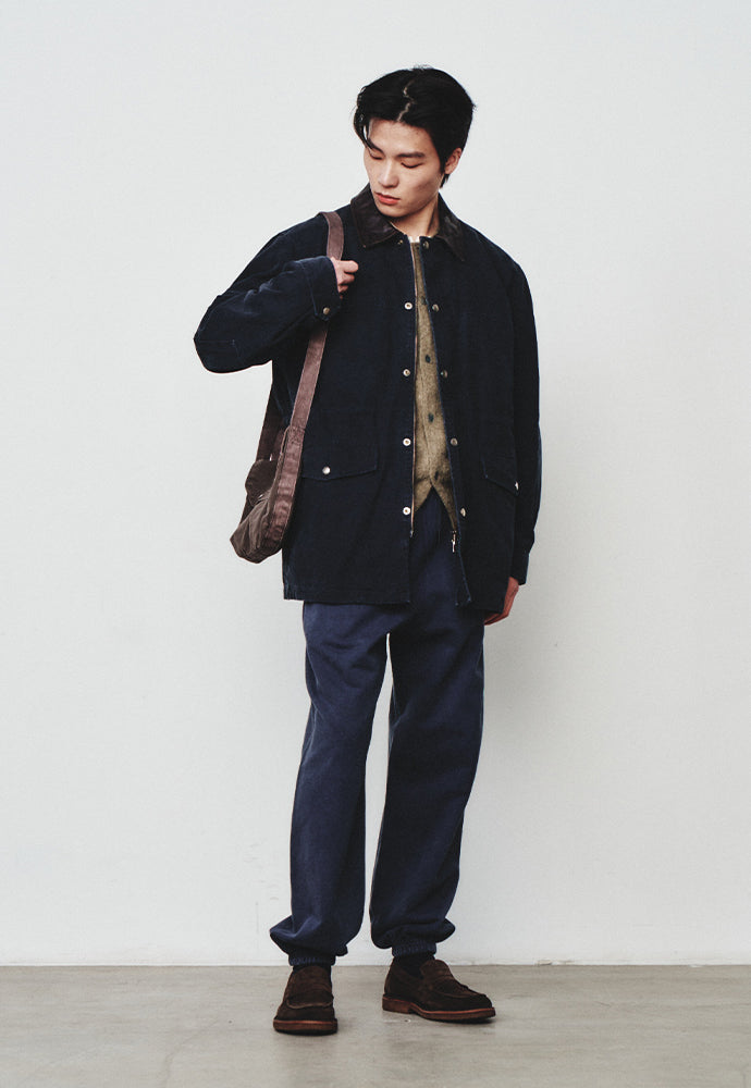 Art if acts - Garment Dyed Vintage Heavy Sweat Pants (Navy) product image 5 | TRAB K-Fashion Australia