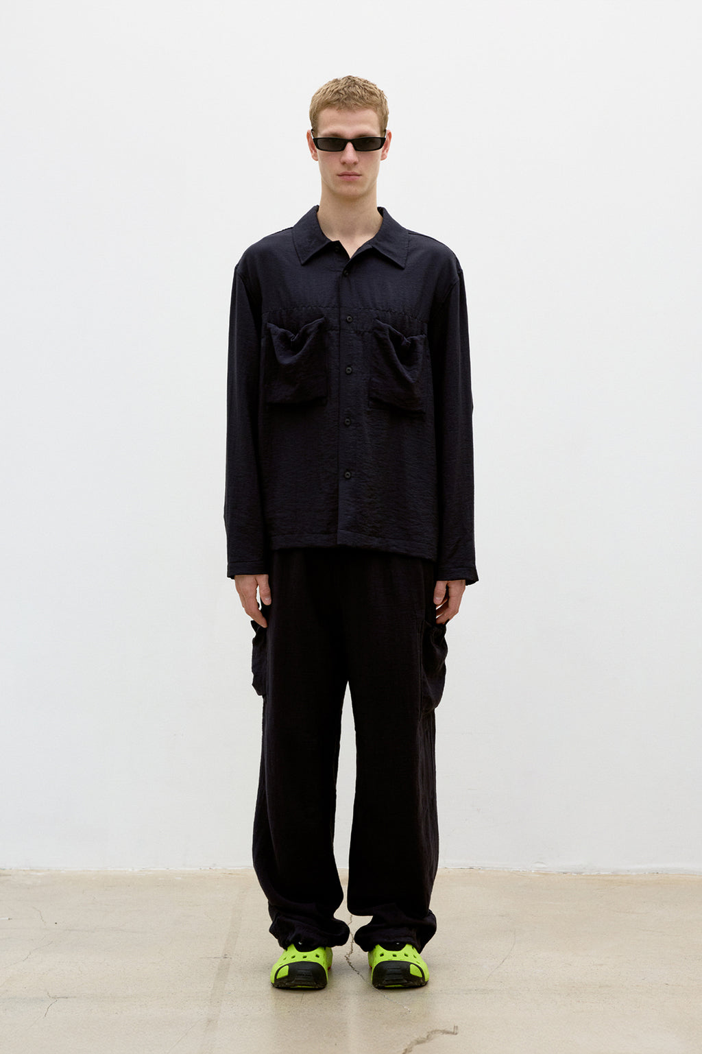 Coor - Bdu Drawstring Relaxed Pants (Deep Navy) product image 2 | TRAB K-Fashion Australia
