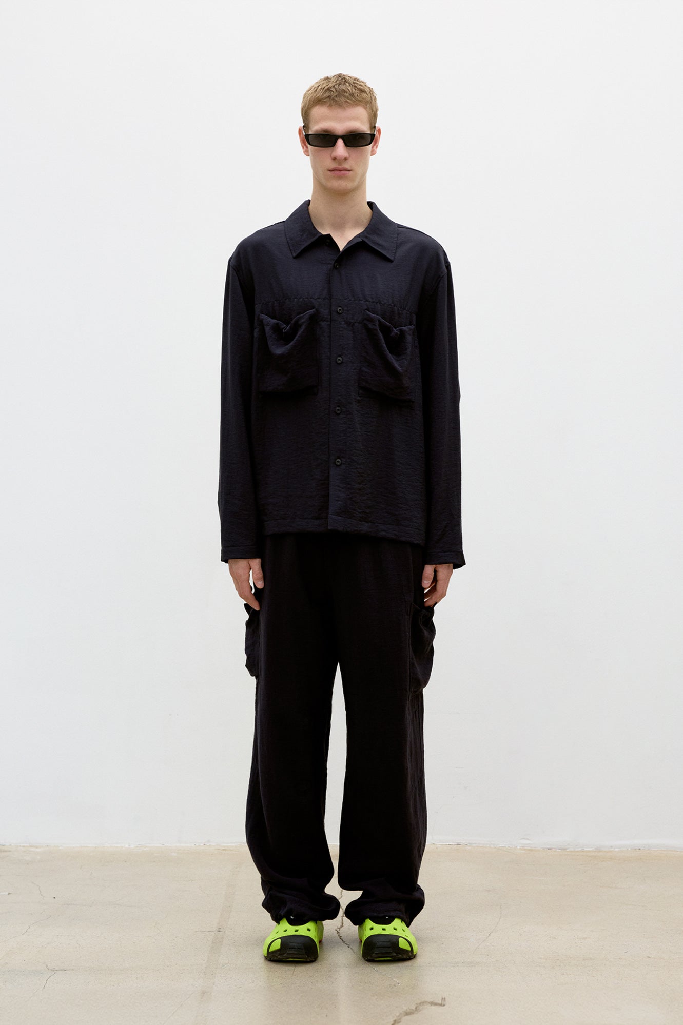 Coor - Bdu Drawstring Relaxed Pants (Deep Navy) product image 2 | TRAB K-Fashion Australia