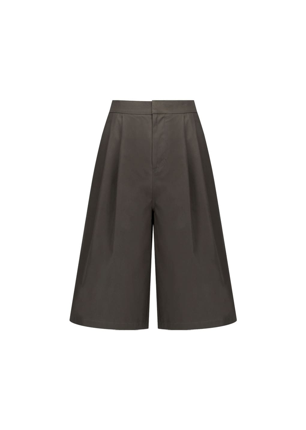 Amomento - Two Tuck Wide Shorts (Brown) product image 5 | TRAB K-Fashion Australia