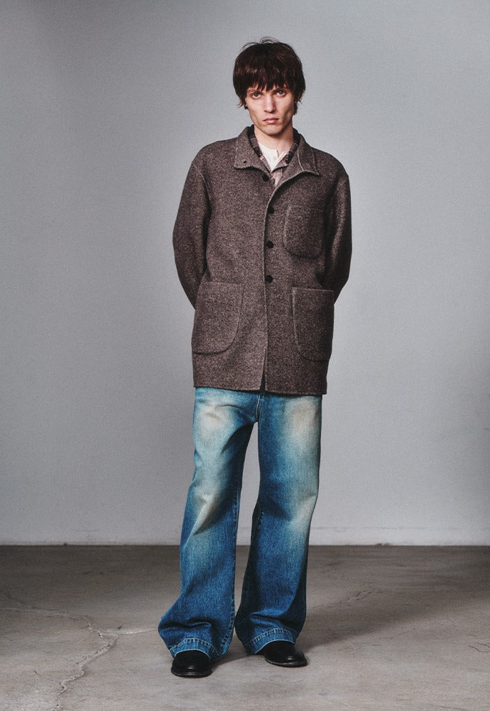 Art if acts - Handmade High Collar Coat (Espresso) product image 1 | TRAB K-Fashion Australia