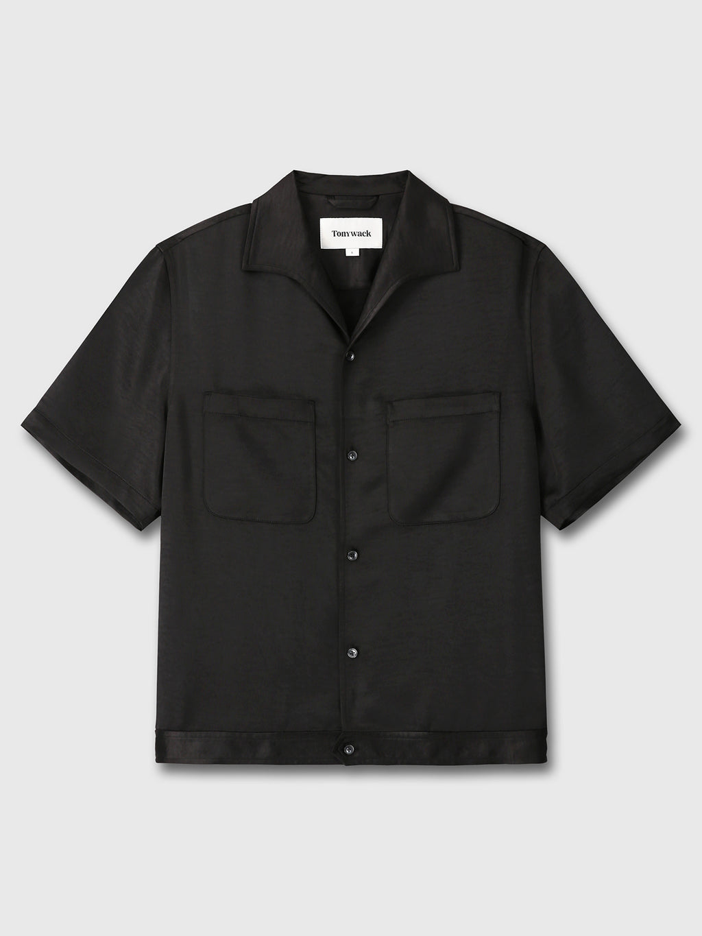 Tonywack - One Piece Collar Half Sleeve Shirt (Black) product image 7 | TRAB K-Fashion Australia