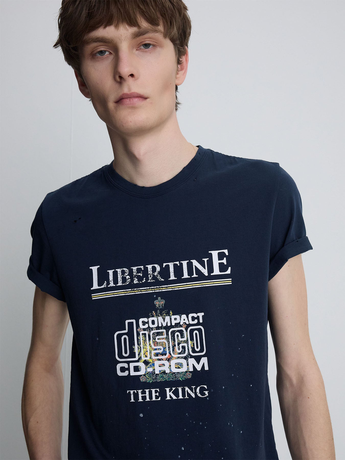 Tonywack - Distressed Libertine T-Shirt (Navy) product image 7 | TRAB K-Fashion Australia