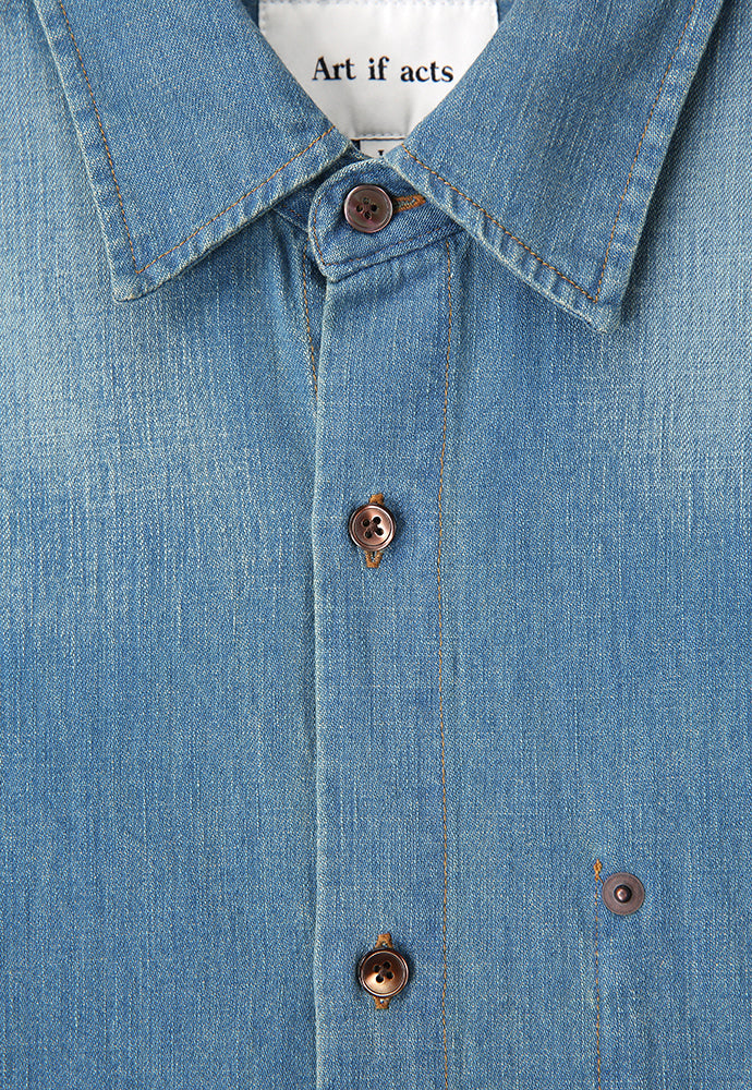 Art if acts - Vintage Denim Shirt (Light Blue) product image 11 | TRAB K-Fashion Australia