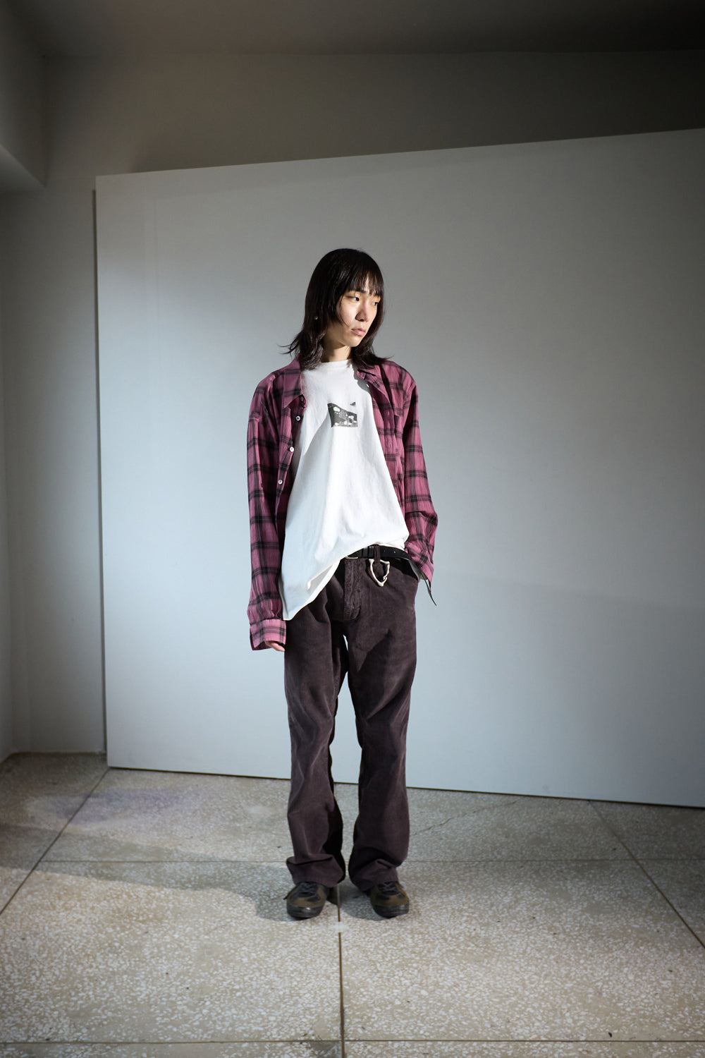 Hatchingroom - Classic Shirt Over Dyed Check (Pink) product image 6 | TRAB K-Fashion Australia
