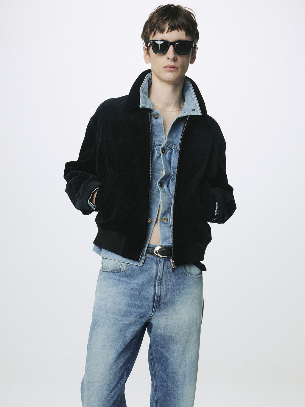 Tonywack - Ribbed Velvet Western Blouson (Black) product image 8 | TRAB K-Fashion Australia