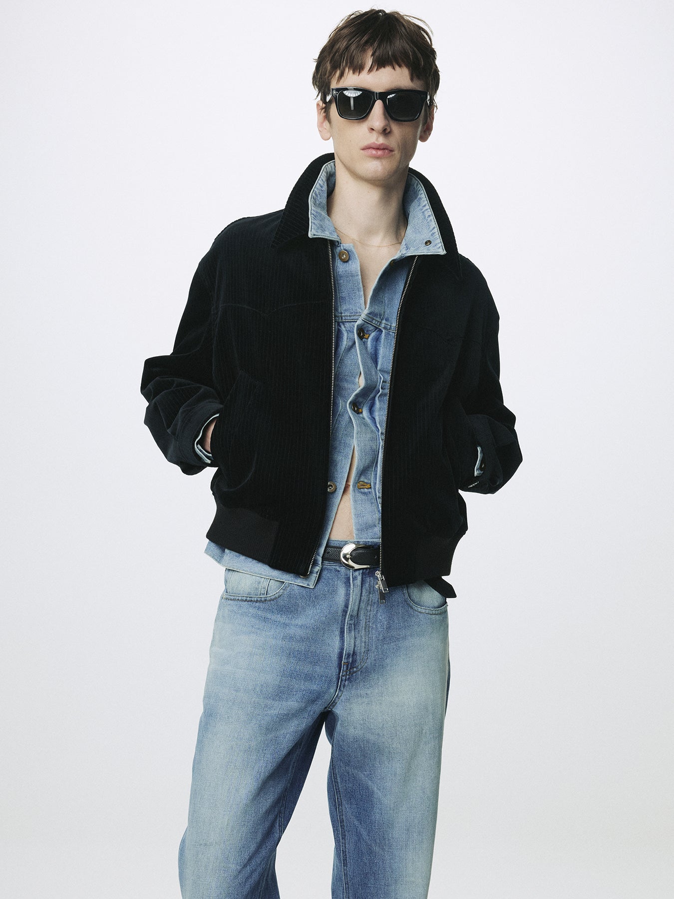 Tonywack - Ribbed Velvet Western Blouson (Black) product image 8 | TRAB K-Fashion Australia