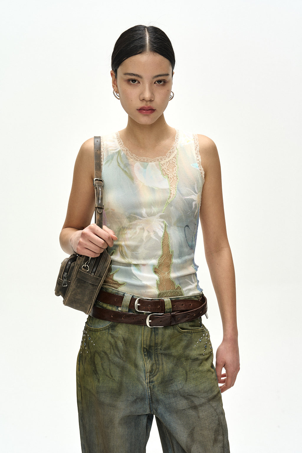 Andersson Bell - Fish & Butterfly Lace Embroidered Tank Top (Multi) product image 5 | TRAB K-Fashion Australia