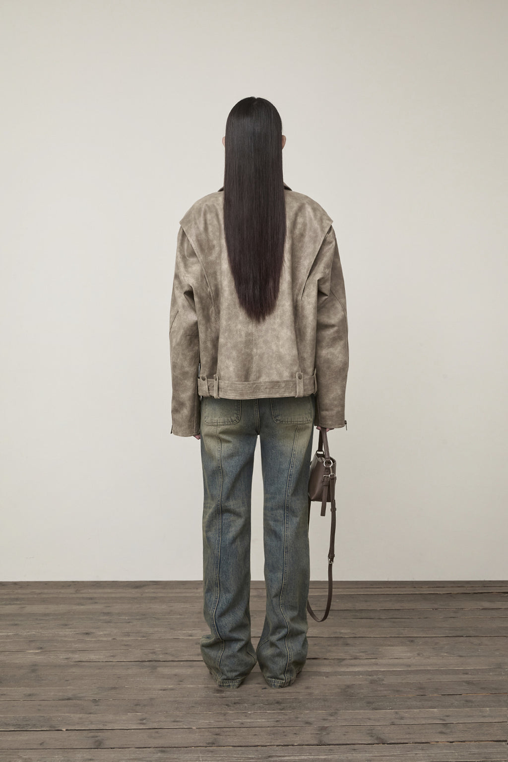 Matin Kim - Semi Boots Cut Washed Denim Pants (Blue) product image 7 | TRAB K-Fashion Australia