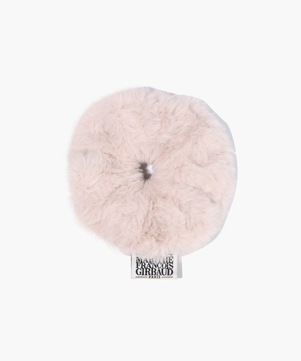 Marithe & Francois Girbaud - Classic Logo Fur Scrunchie (Baby Pink) product image 6 | TRAB K-Fashion Australia