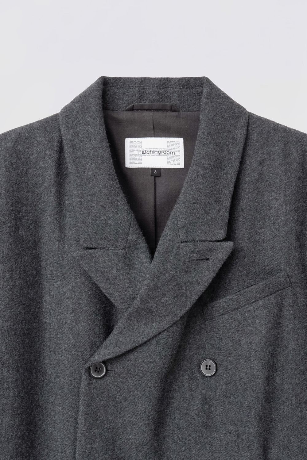 Hatchingroom - Darted Double Breasted Coat (Charcoal) product image 3 | TRAB K-Fashion Australia