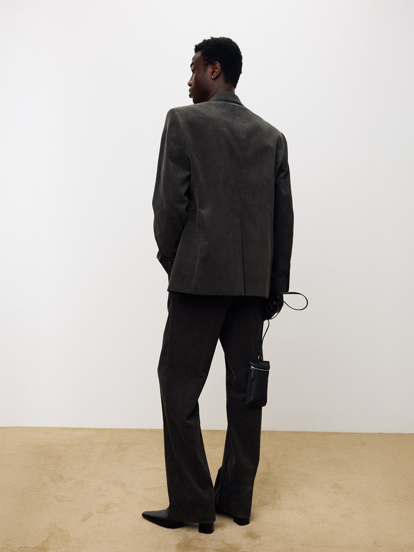 Tonywack - Corduroy Single-Breasted Tailored Jacket (Anthracite) product image 4 | TRAB K-Fashion Australia