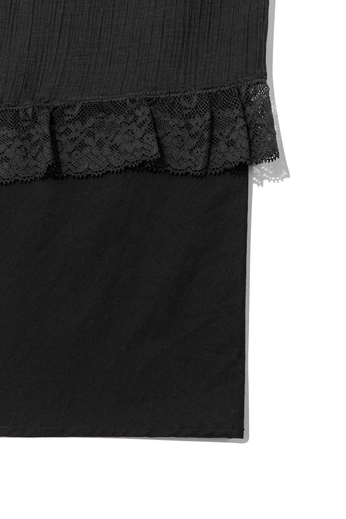 Deinet - [yoon Soap X Deinet] Lace Shirred Dress (Black) product image 4 | TRAB K-Fashion Australia