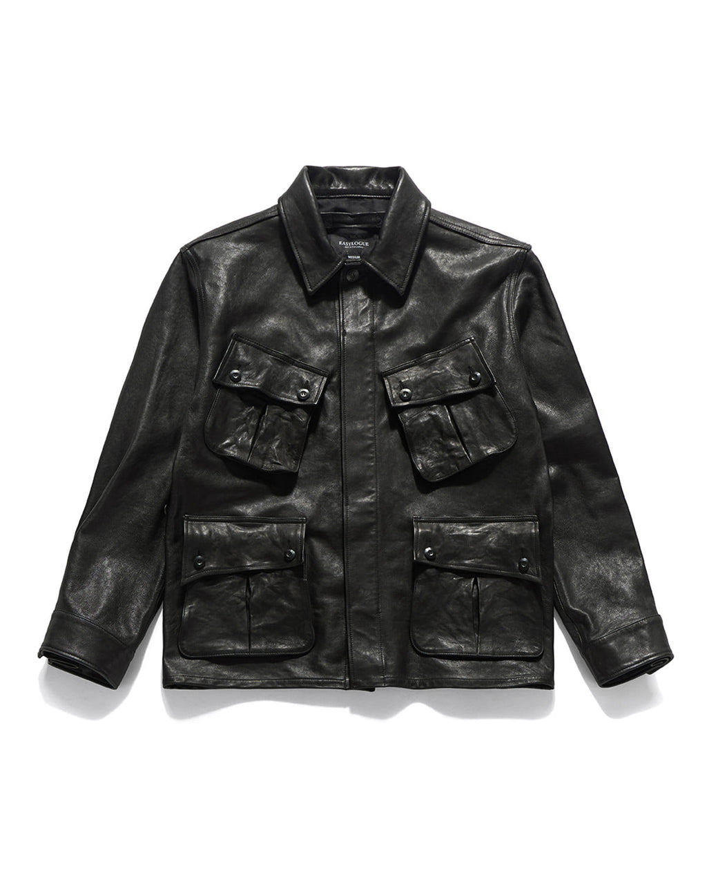 Eastlogue - Jungle Fatigue Leather Jacket (Black) product image 5 | TRAB K-Fashion Australia