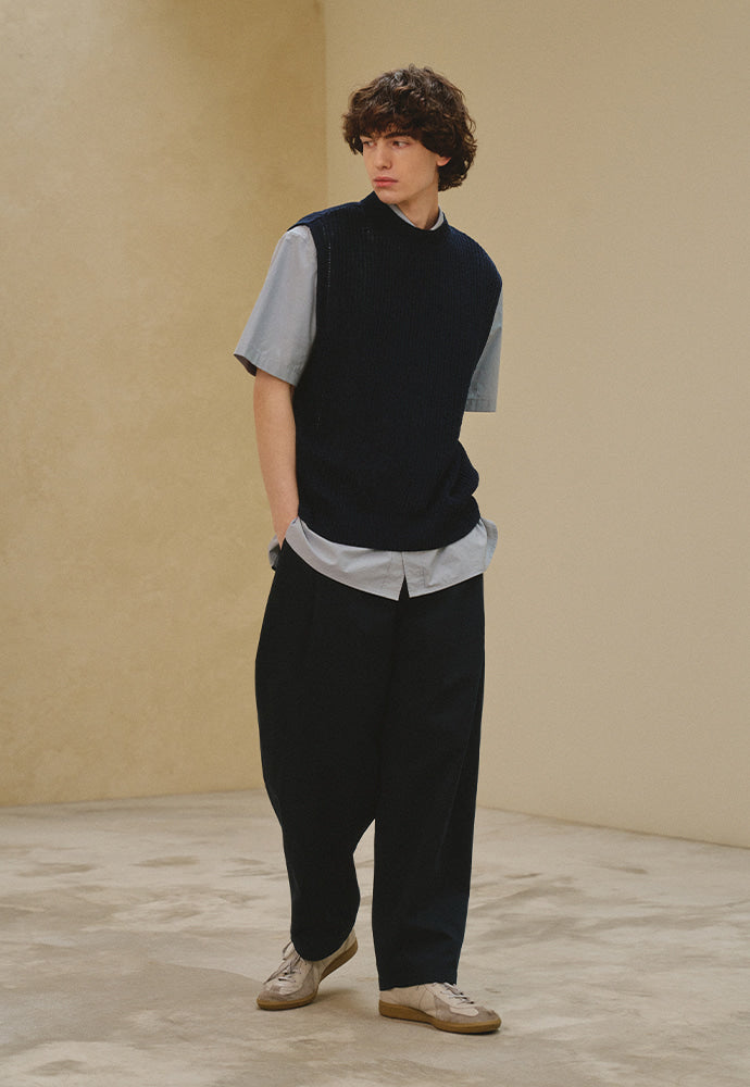 Art if acts - Plain Knit Vest (Navy) product image 4 | TRAB K-Fashion Australia