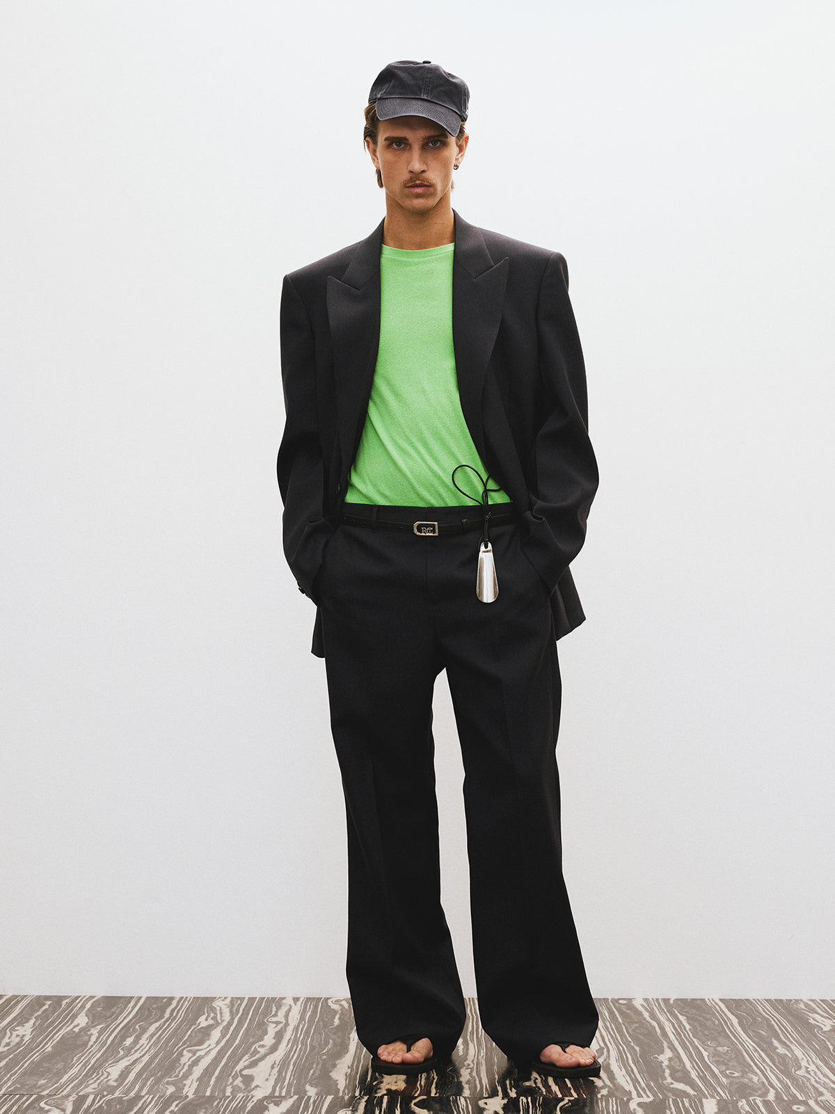 Recto - Structure Wool Tailored Jacket (Vintage Navy) product image 2 | TRAB K-Fashion Australia