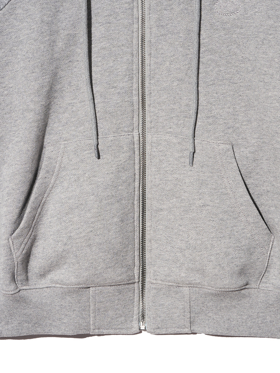 Kijun - Flow Zip-Up Hoodie (Melange Grey) product image 11 | TRAB K-Fashion Australia