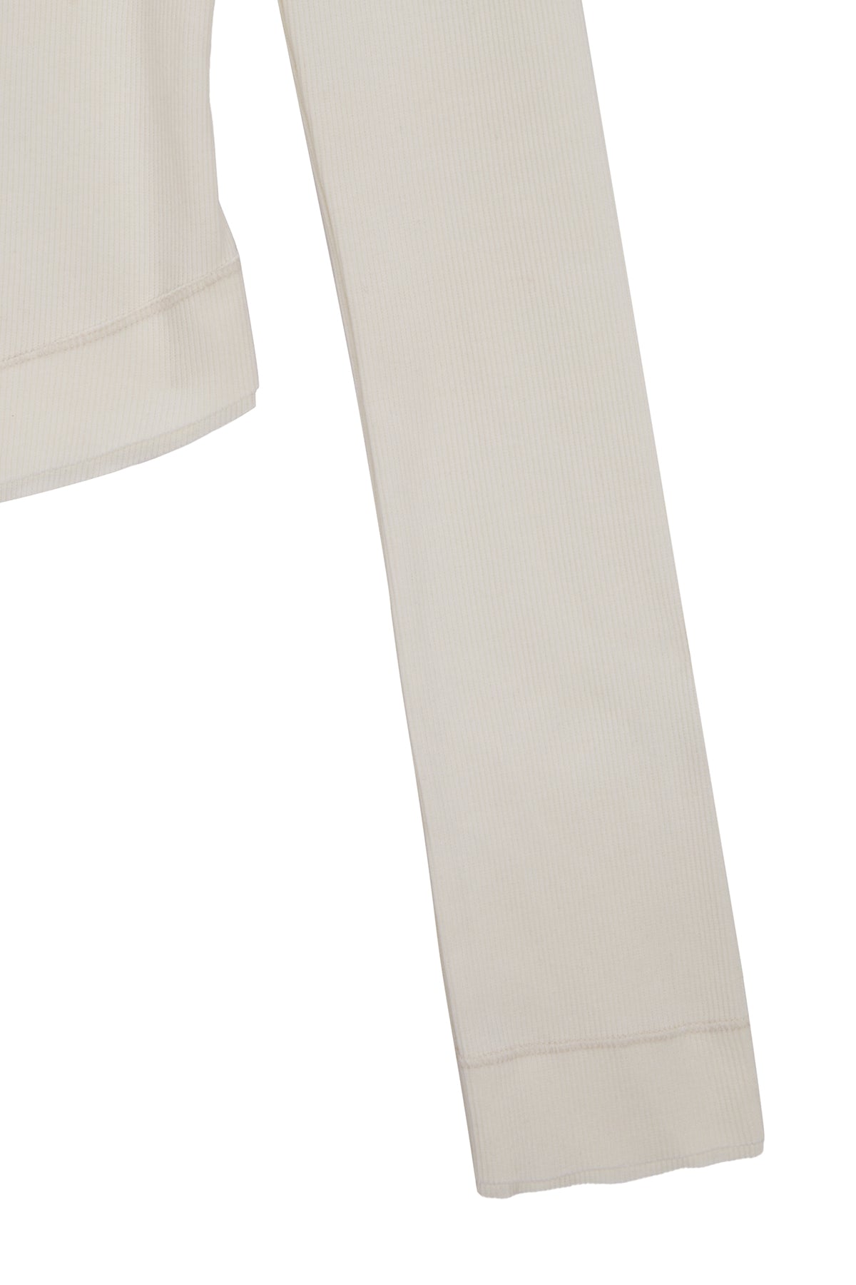 Matin Kim - Applique Logo Henly Neck Slim Top (Ivory) product image 4 | TRAB K-Fashion Australia