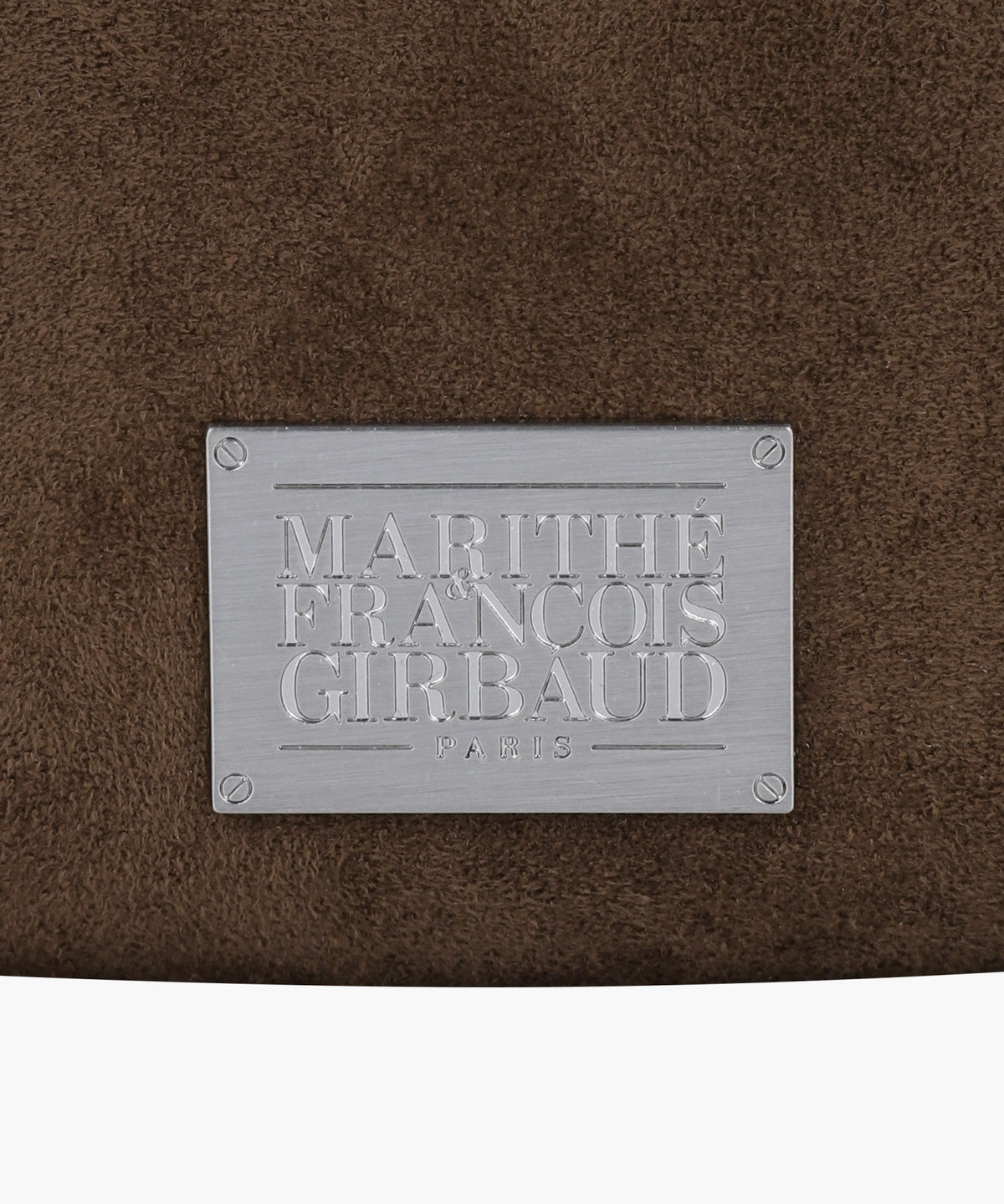 Marithe & Francois Girbaud - Classic Logo Half Moon 2-way Cross Bag (Brown) product image 5 | TRAB K-Fashion Australia