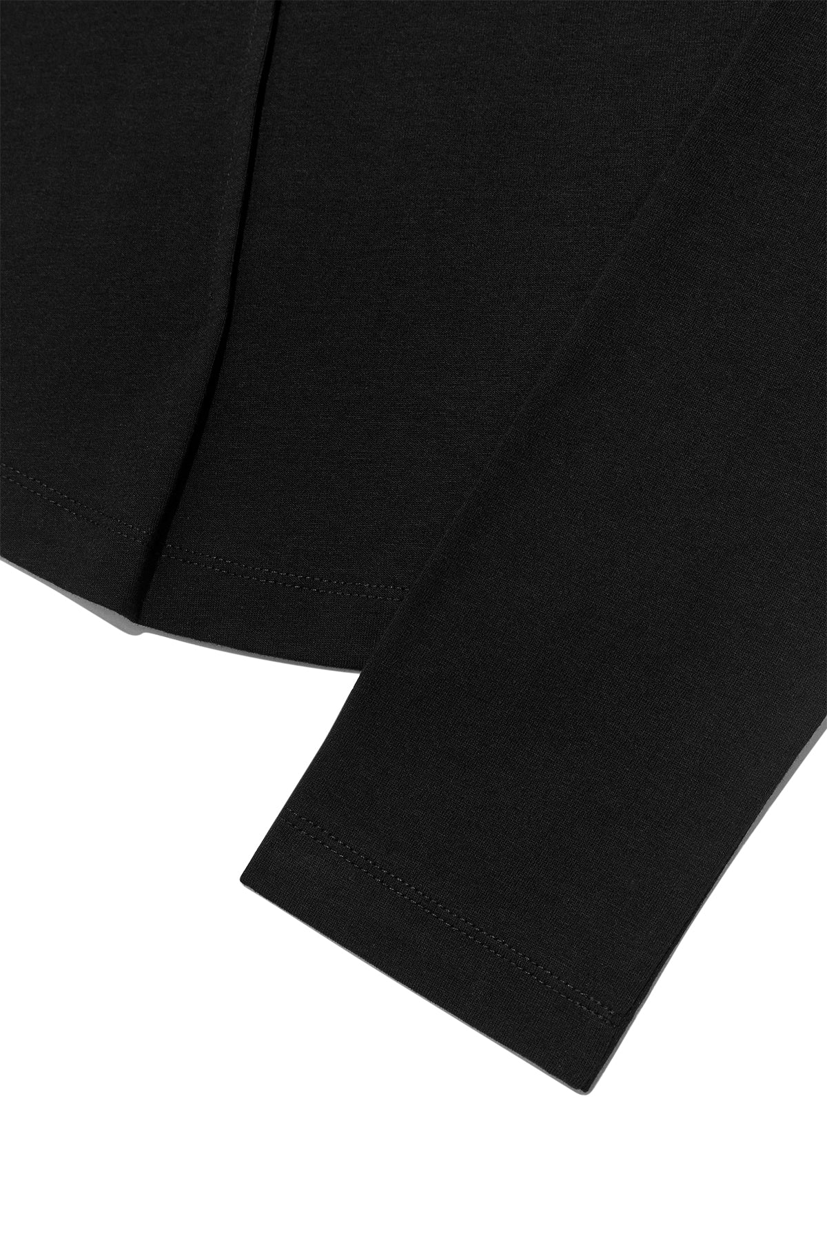Matin Kim - Tuck Detail Small Logo Top (Black) product image 5 | TRAB K-Fashion Australia