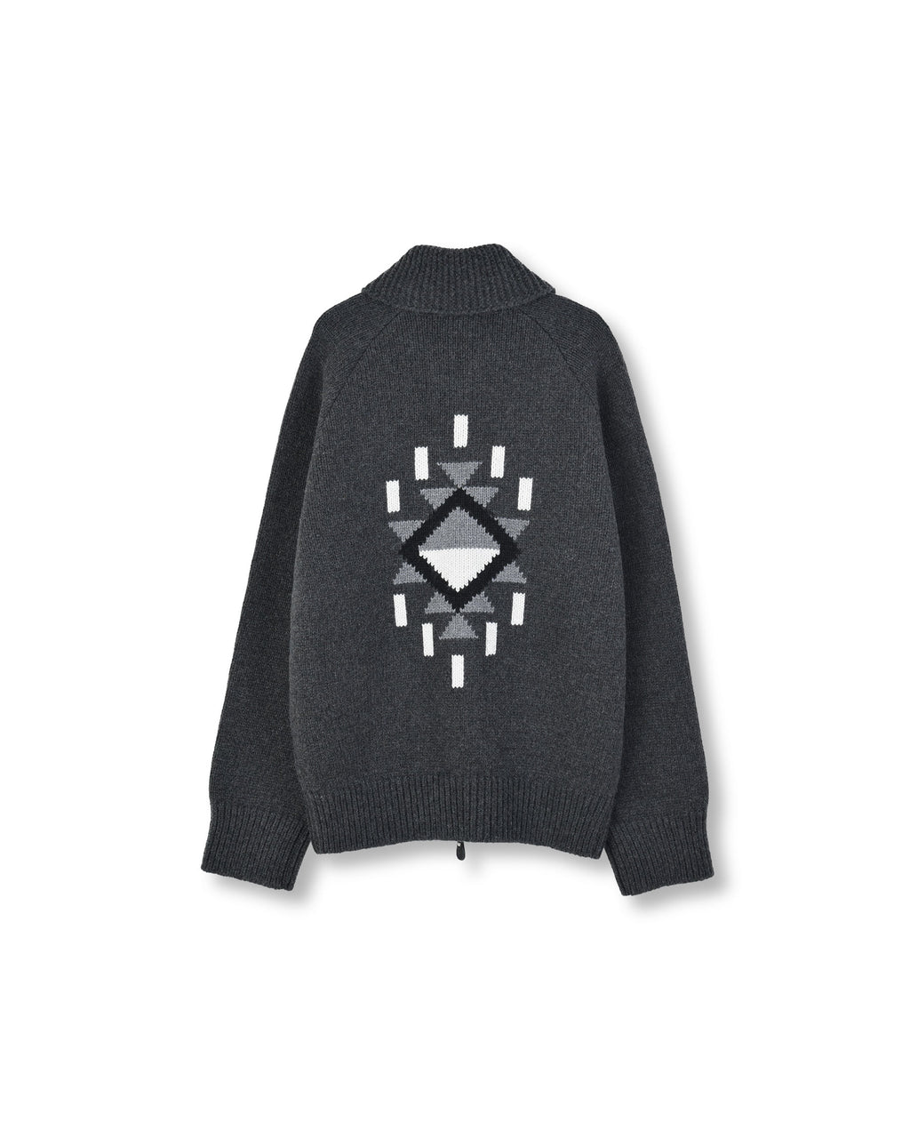 Brownyard - Native Cowichan Cardigan (Charcoal) product image 6 | TRAB K-Fashion Australia
