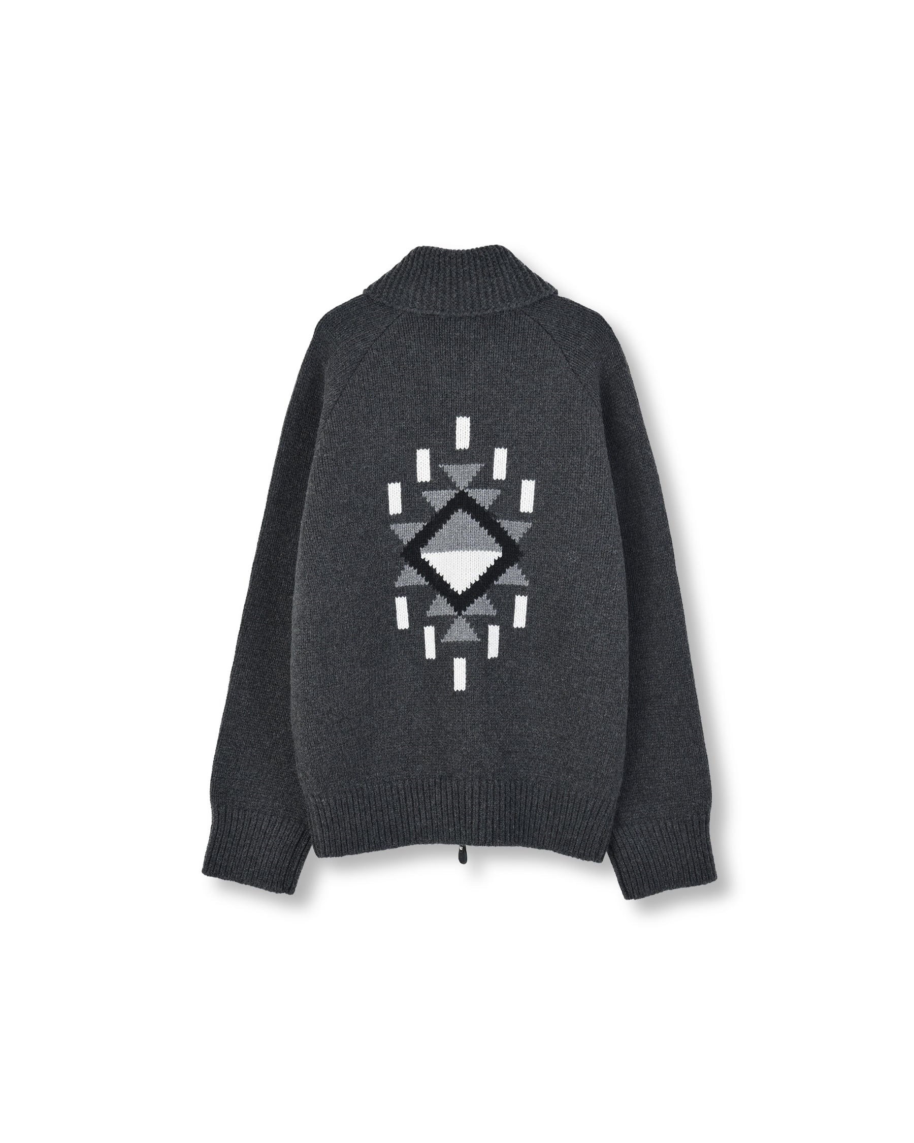 Brownyard - Native Cowichan Cardigan (Charcoal) product image 6 | TRAB K-Fashion Australia